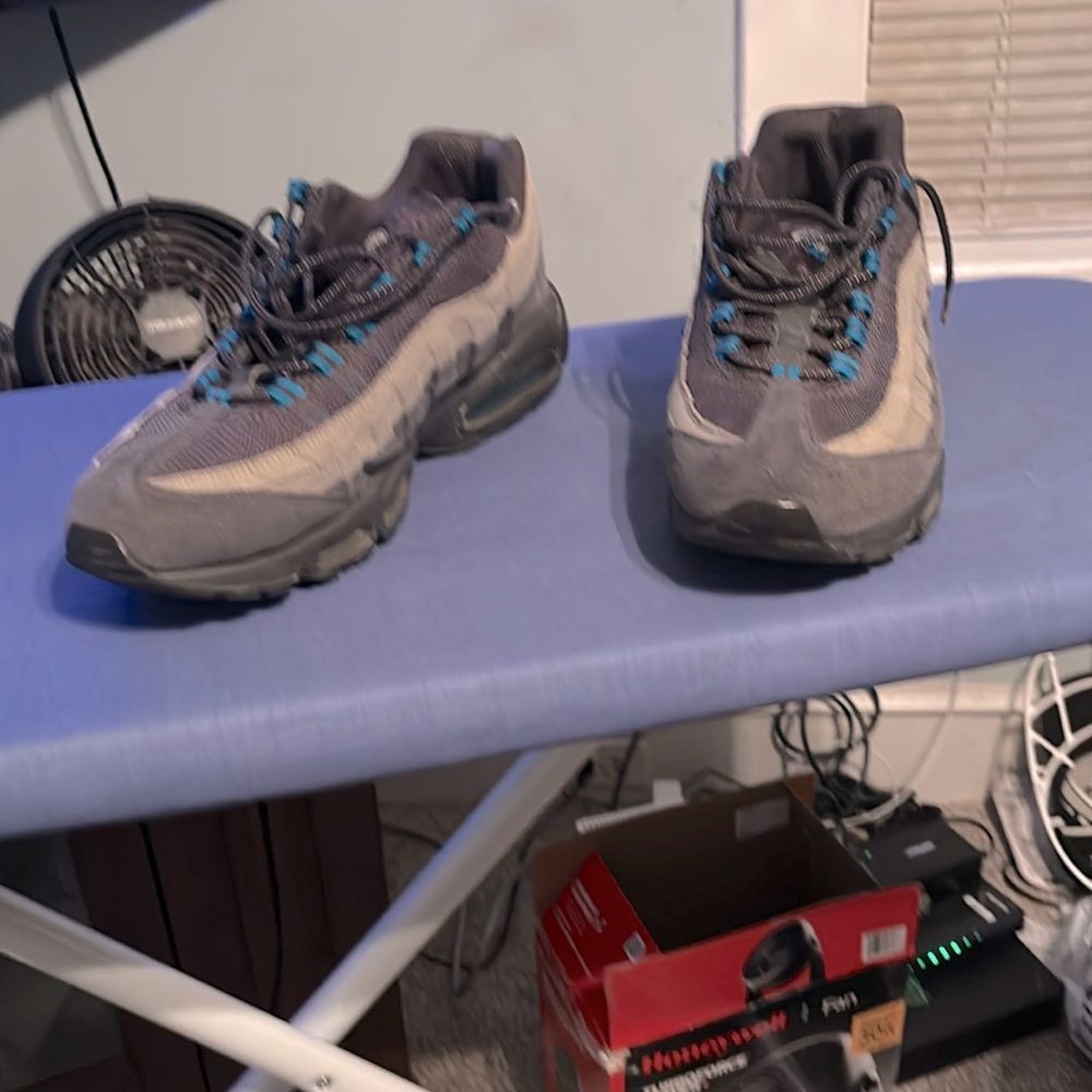 Nike Air Max 95 Anthricite Grey Blue Casual Sneaker 609048-052 size 13